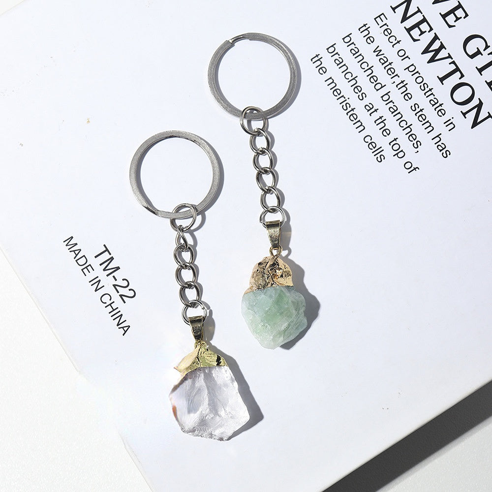 Wholesale Handmade DIY Gem Decoration Pendant Crystal Keychain