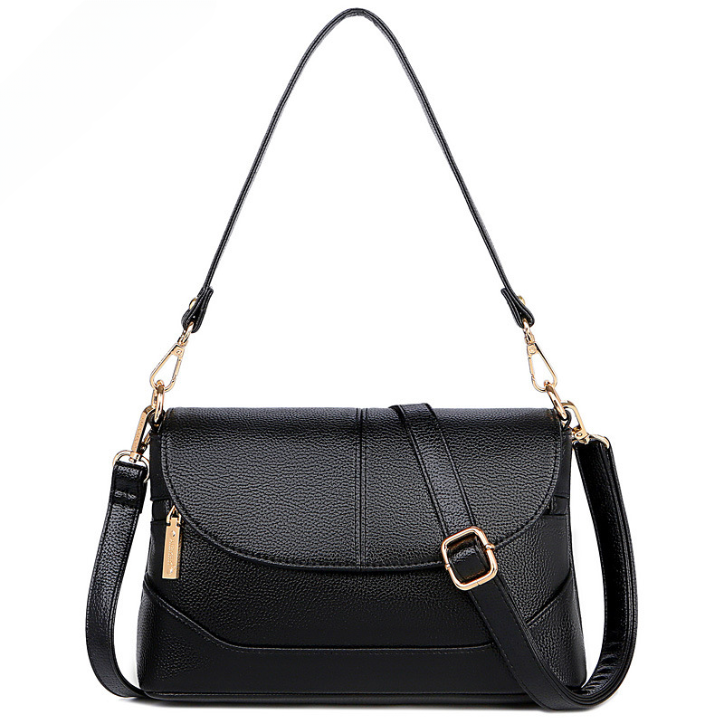Wholesale PU Shoulder Messenger Soft Leather Women Bag