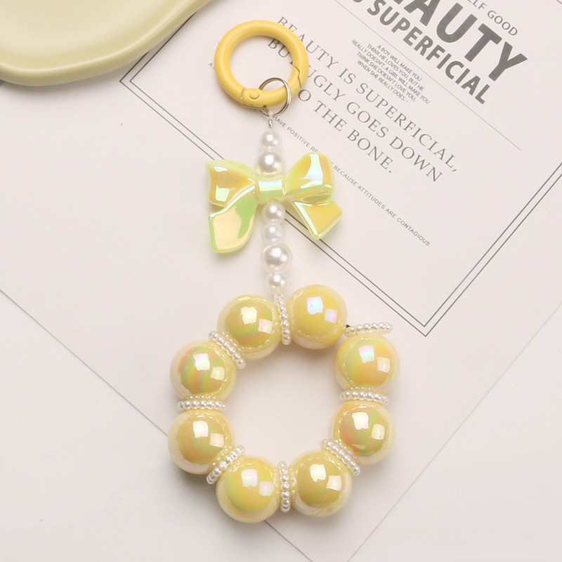 Wholesale Beaded Bow Resin Keychain