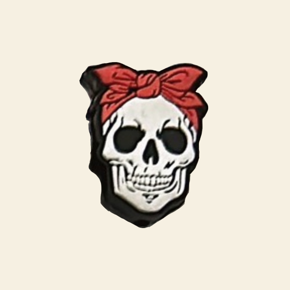 Wholesale 10pcs Halloween Skull Ghost Skeleton Hand Scary Pumpkin Silicone Focal Beads