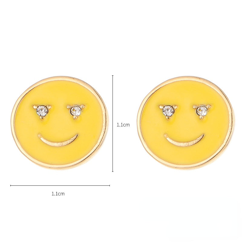 Pendientes De Cobre De Esmalte De Goteo De Aceite al por mayor