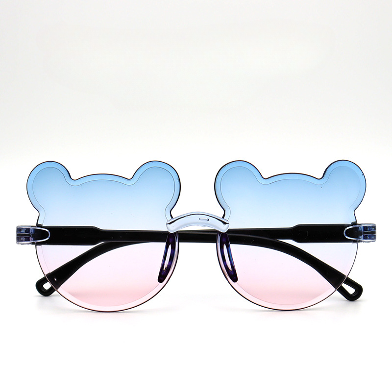 Wholesale Resin Bear One-piece Frame Children's Sunglasses