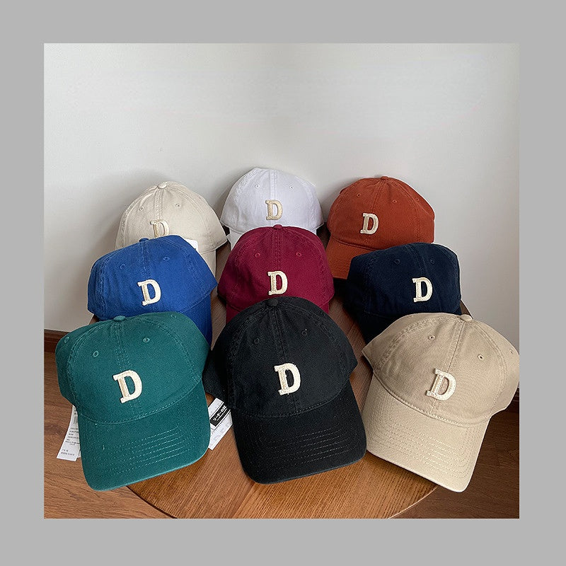 Wholesale Letter D Embroidery Cotton Baseball Cap