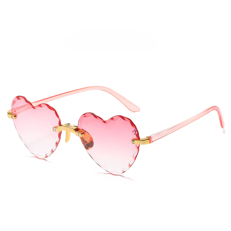Wholesale PC Frameless Cut Edge Love Sunglasses