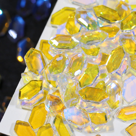 Wholesale 50PCS 6MM Aurora Glass Nail Diamond Beads