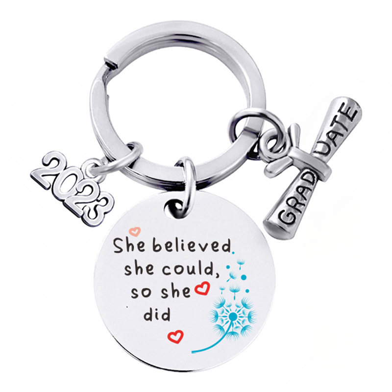 Wholesale Season of Graduation Gift Stainless Steel Keychain