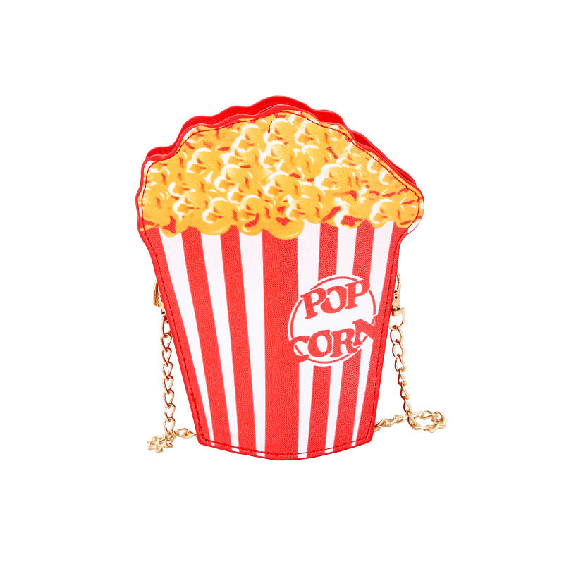 Bolso cuadrado pequeño al por mayor de la cadena del hombro de la hamburguesa del helado de la PU