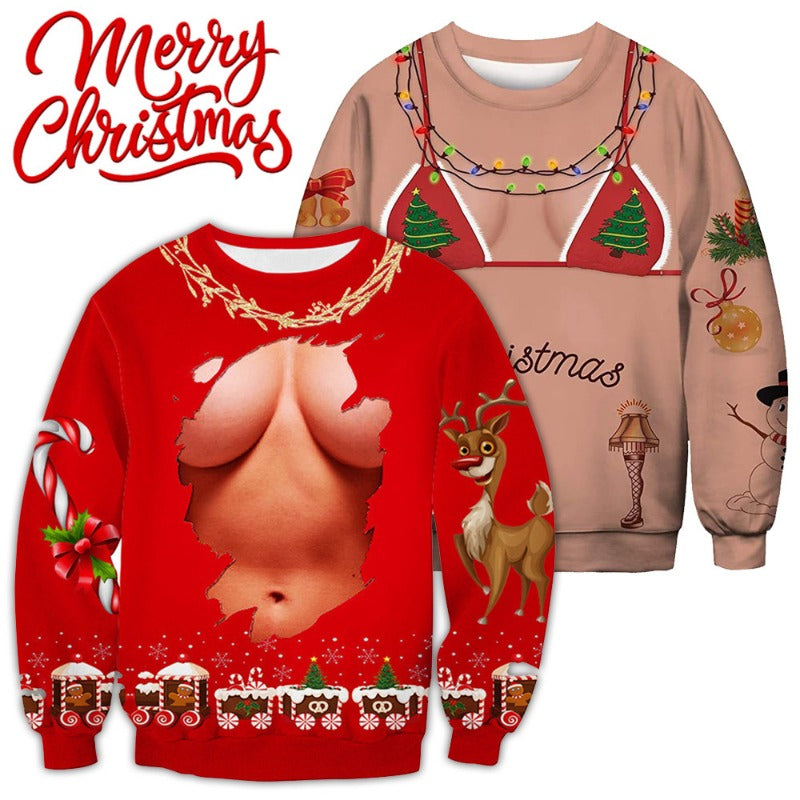 Wholesale Christmas Loose Personalized Round Neck Sweatshirt