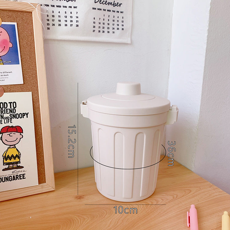 Wholesale Cute Desktop Mini Trash Can Storage Box With Lid OLY-CS-TengY001