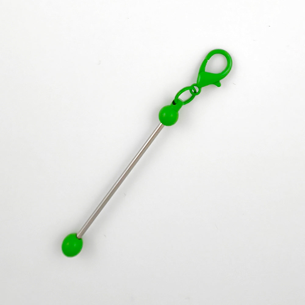 Wholesale Beadable Bar Mini Metal DIY Beadable Keychains