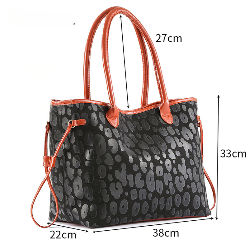 Bolso al por mayor del equipaje de la correa de hombro de la manija del leopardo de la PU