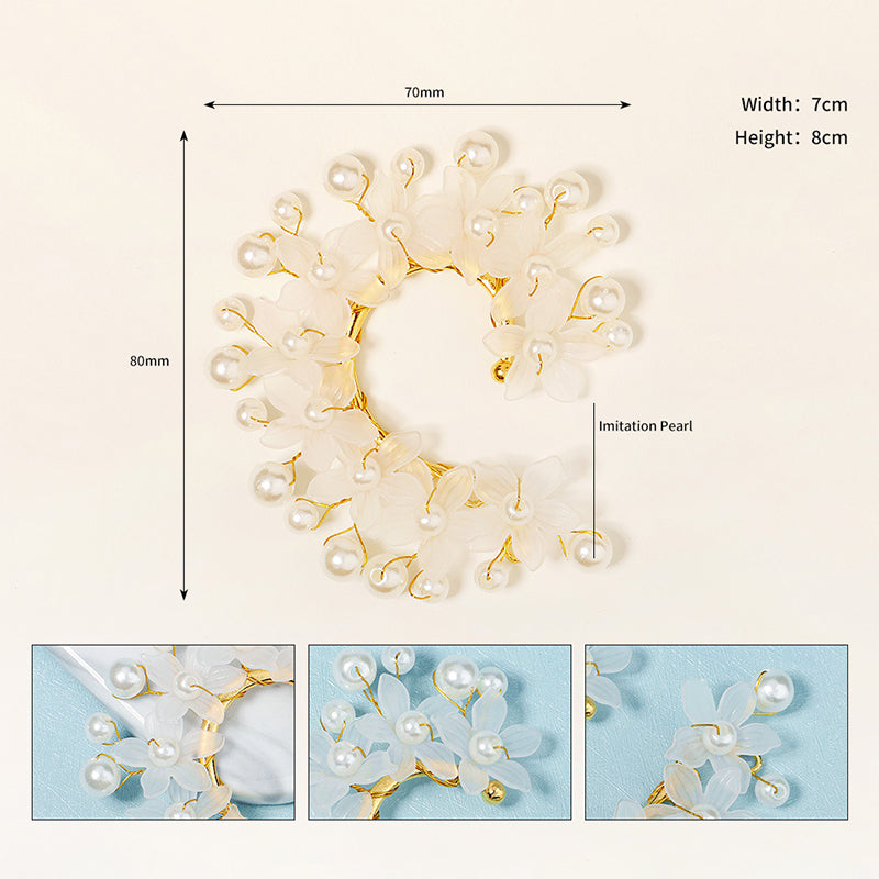 Venta al por mayor Pendientes Pearl Korean Fairy Ear Cuff OLY-ES-HX003