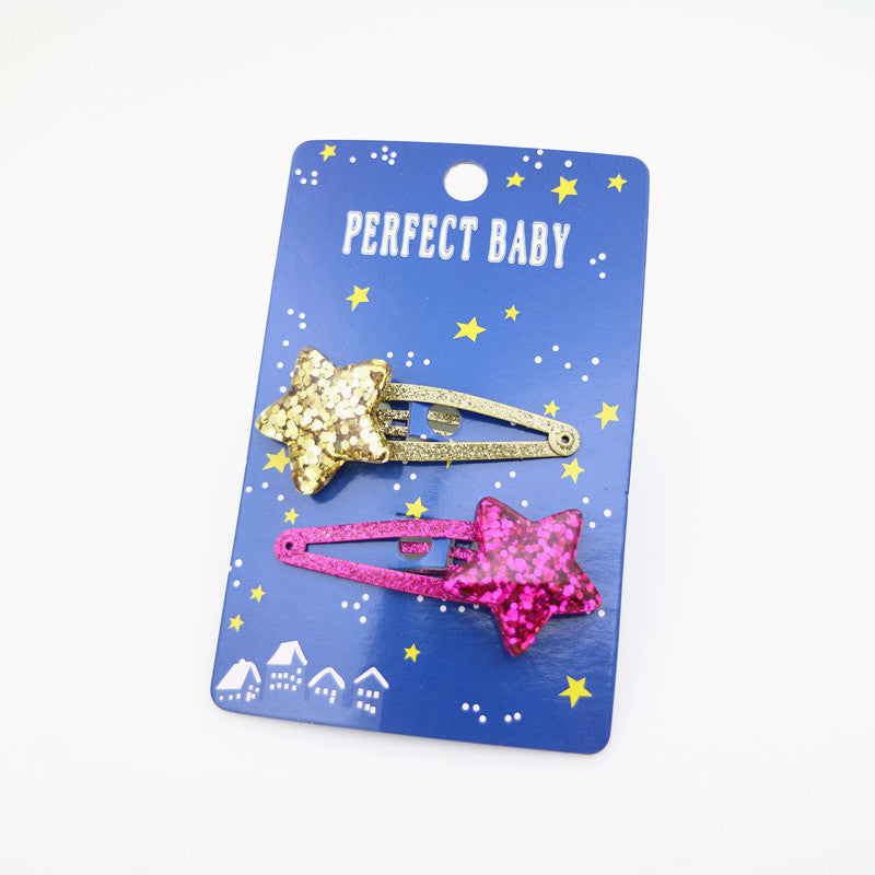 Wholesale 5cm Sequin Hair Clip Kids Gift Set