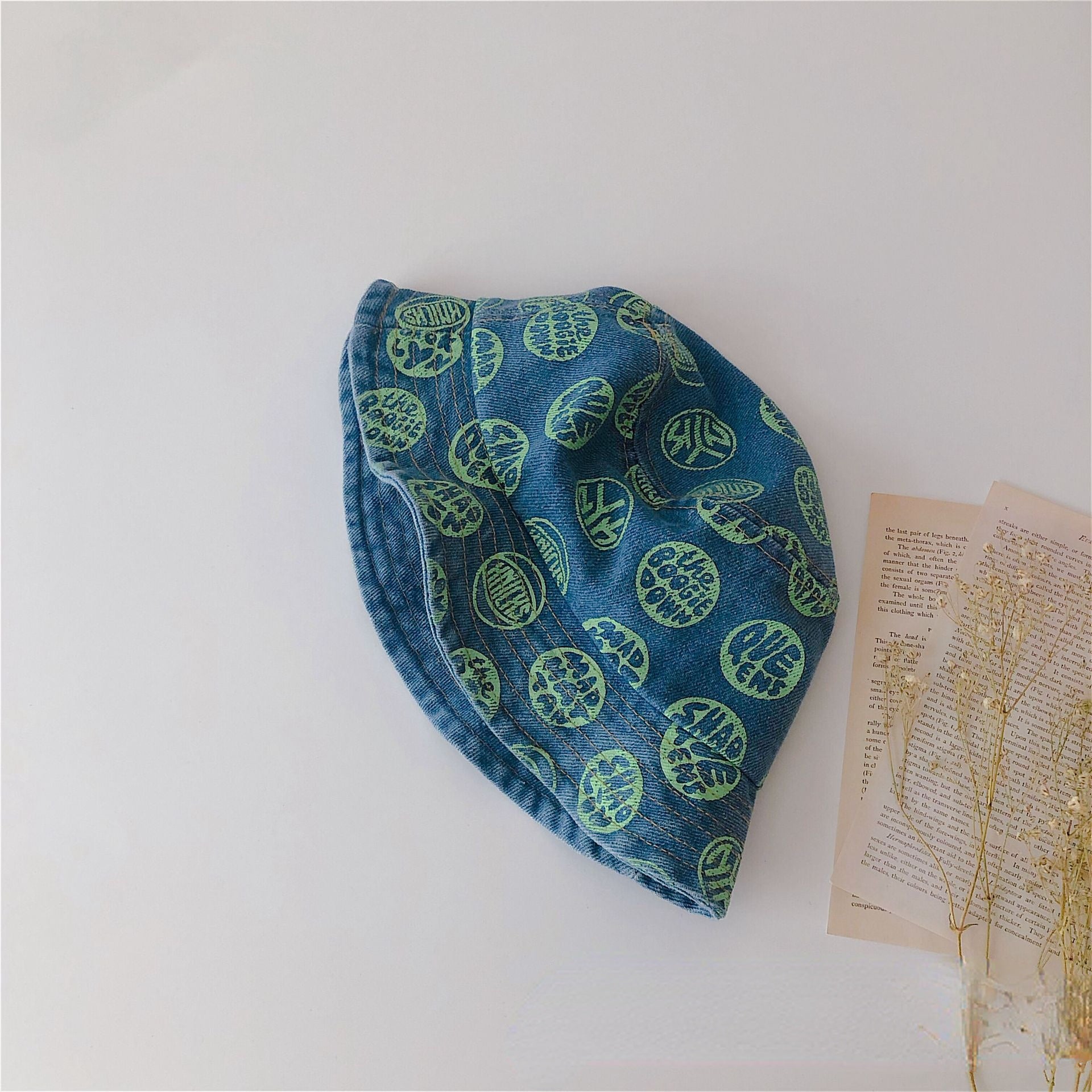 Wholesale Graffiti Letter Flat-top Cowboy Fisherman Hat