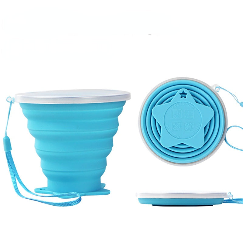 Wholesale Portable Folding Food Grade Silicone Travel Water Cup