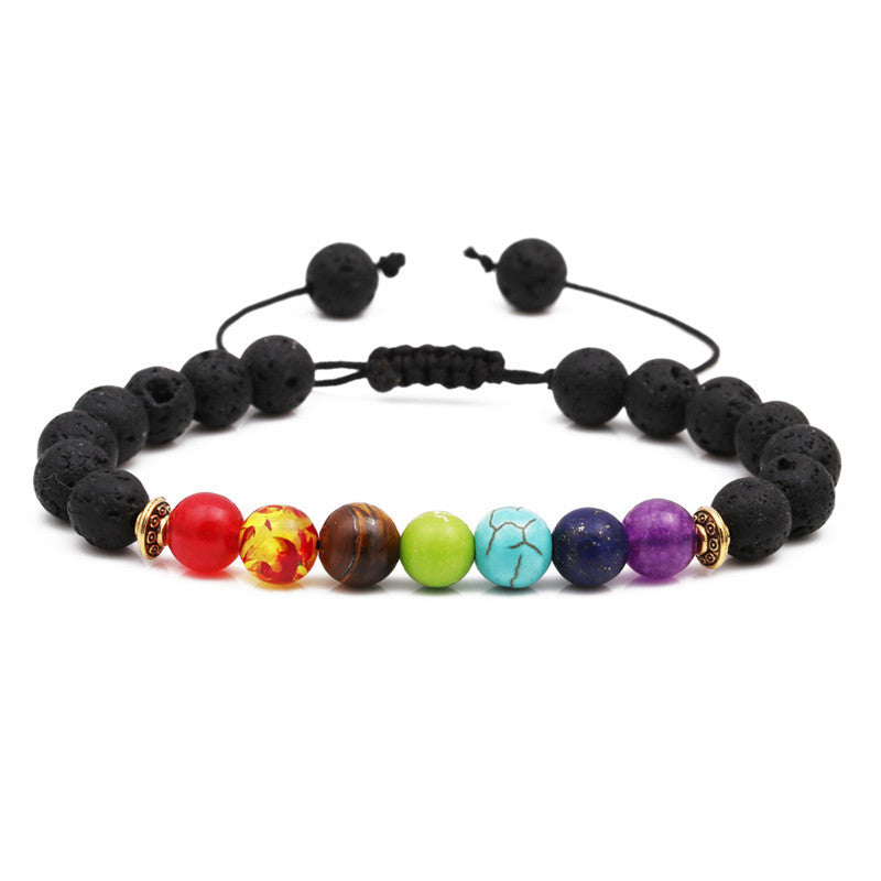 Pulseras De Piedra Volcanica 8MM Al Por Mayor