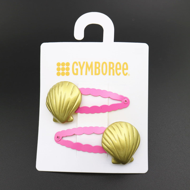 Wholesale Love Seashell Mermaid Kids Hair Clip