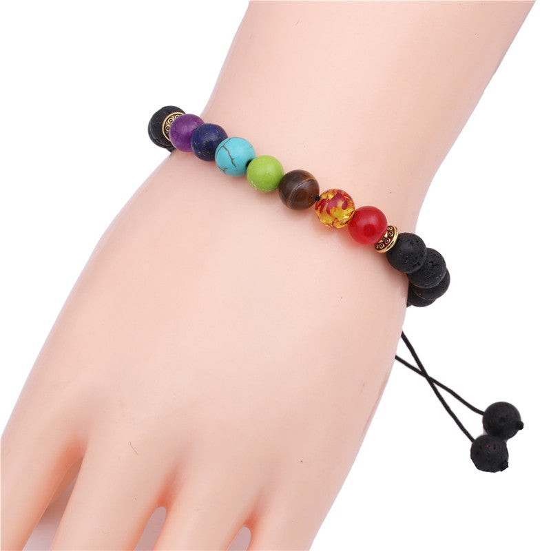 Pulseras De Piedra Volcanica 8MM Al Por Mayor