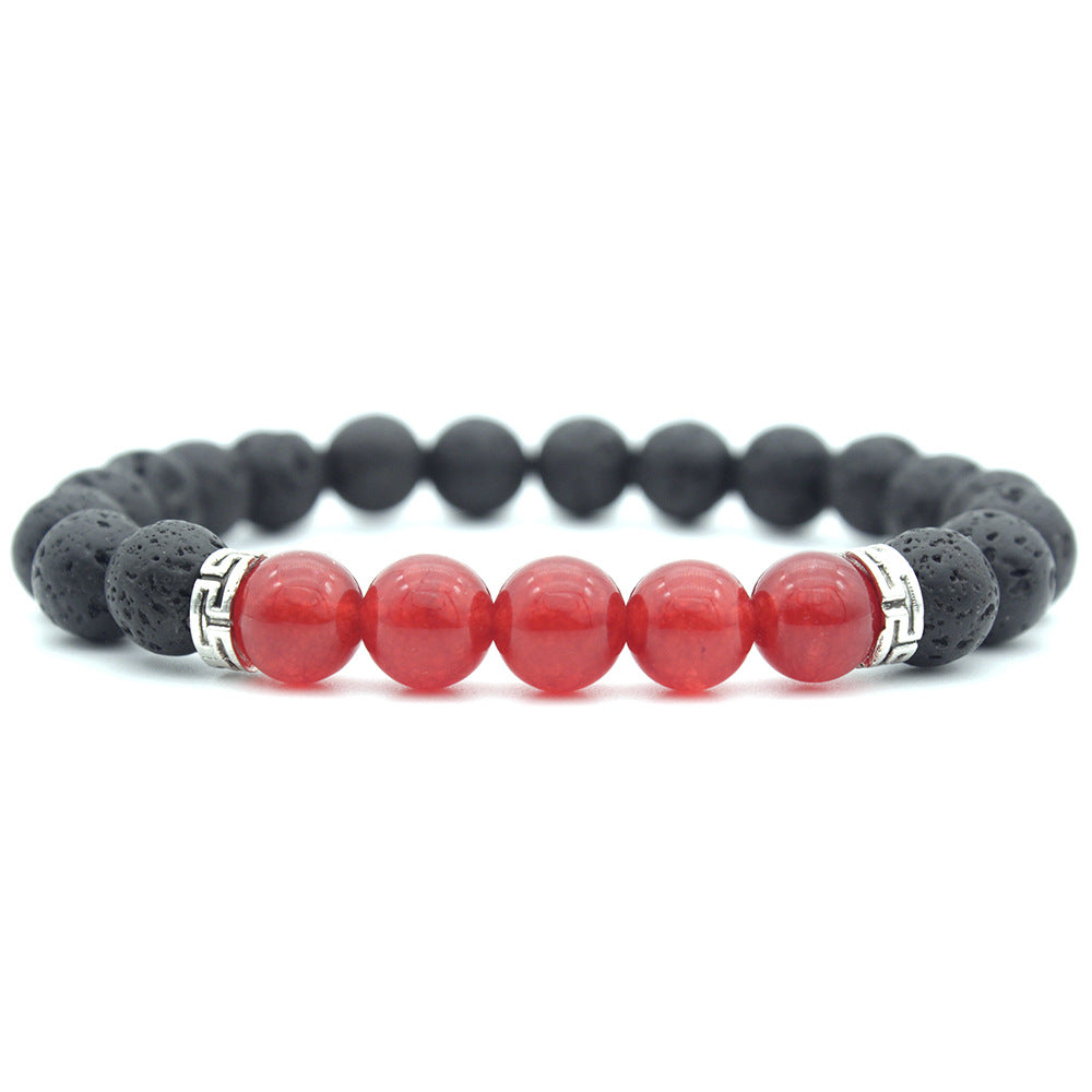 Venta al por mayor Pulseras De Cuentas De Piedra Volcánica