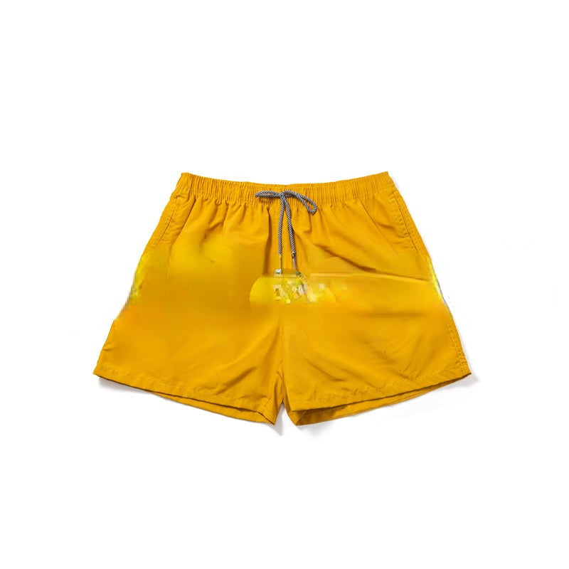 Wholesale Solid Color Men's Board Shorts Polyester Swimwear