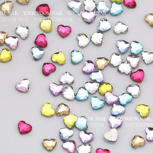 Wholesale 100PCS/Pack 6MM Glass Flat Nail Diamond Beads