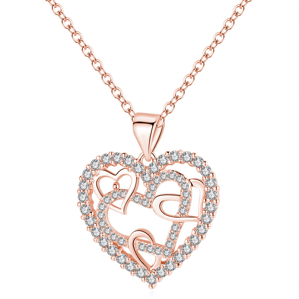 Wholesale Love Heart Copper Necklaces