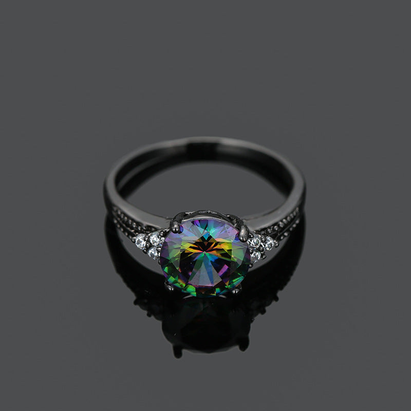 Wholesale Zircon Paved Copper Ring OLY-RS-Dongdi001