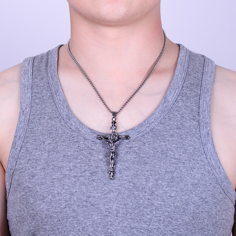 Wholesale Titanium Steel Cross Necklace