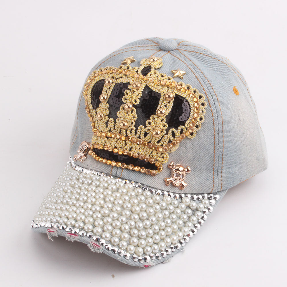 Wholesale Cotton Dot Drill Denim Baseball Cap