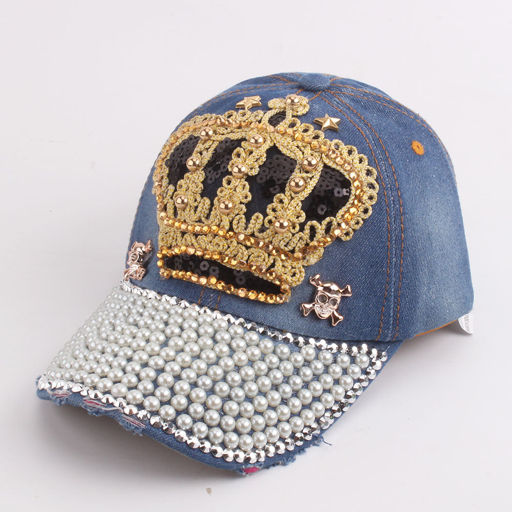 Wholesale Cotton Dot Drill Denim Baseball Cap