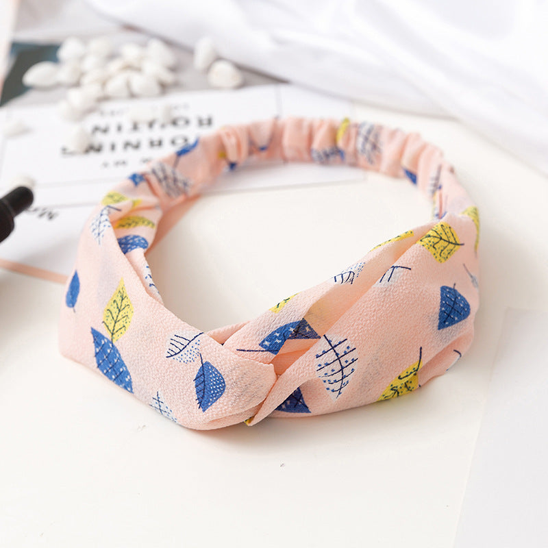 Wholesale Cross Check Fabric Headband