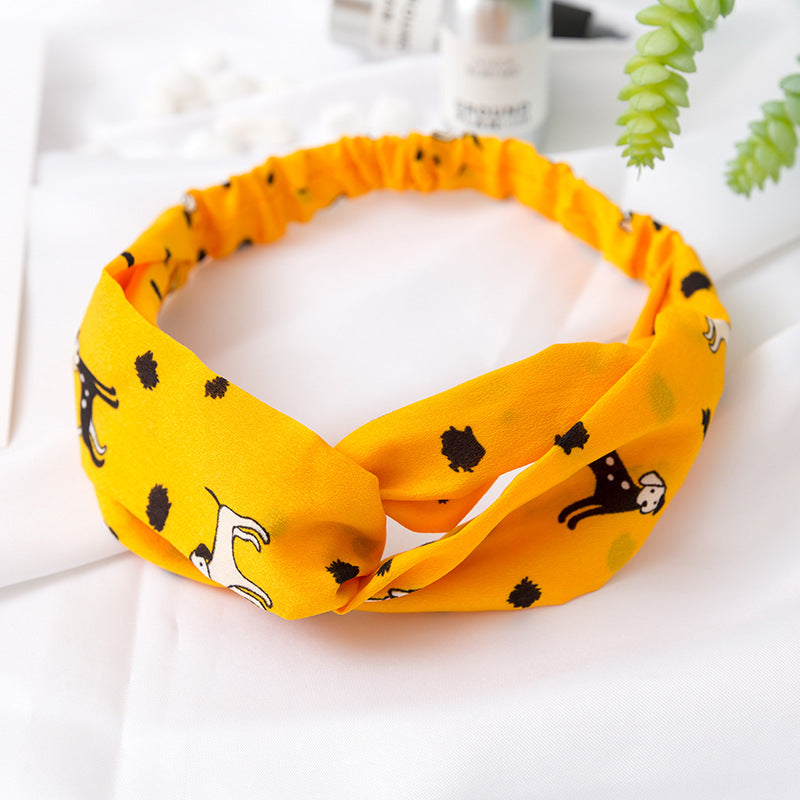 Wholesale Cross Check Fabric Headband