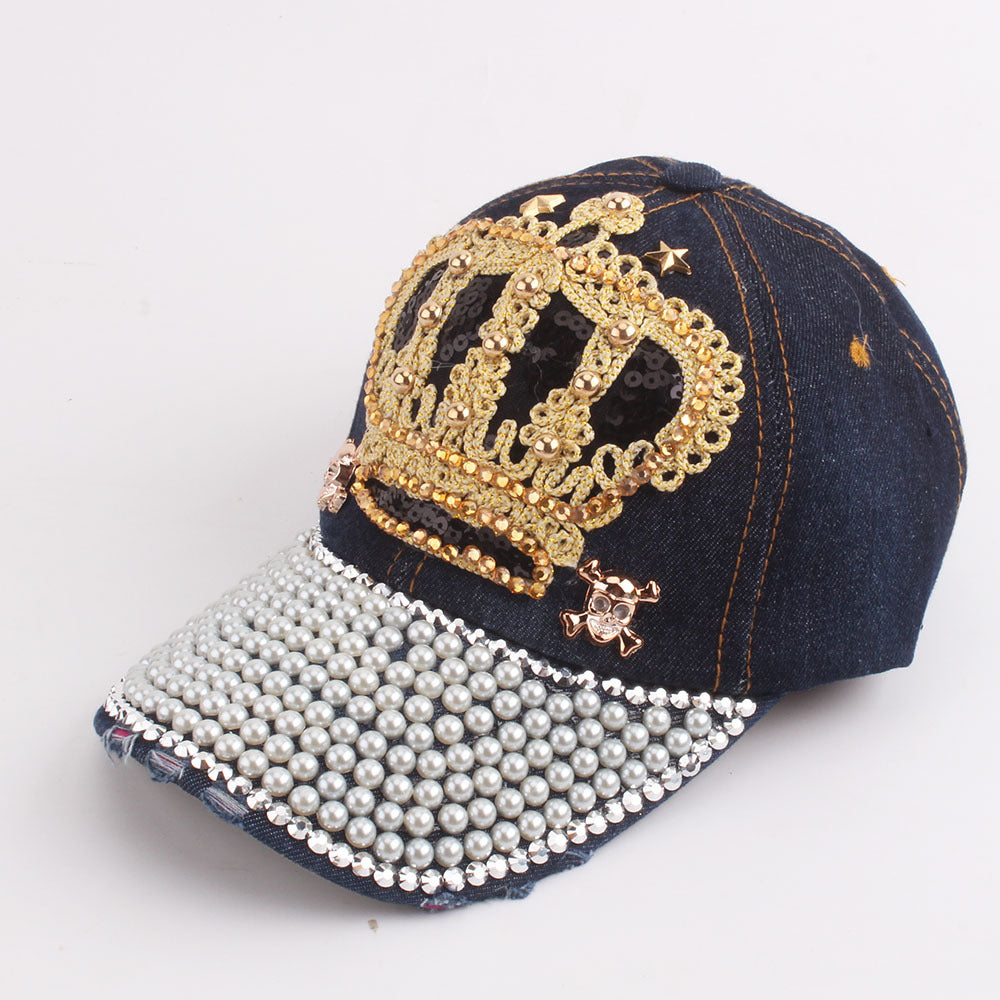 Wholesale Cotton Dot Drill Denim Baseball Cap