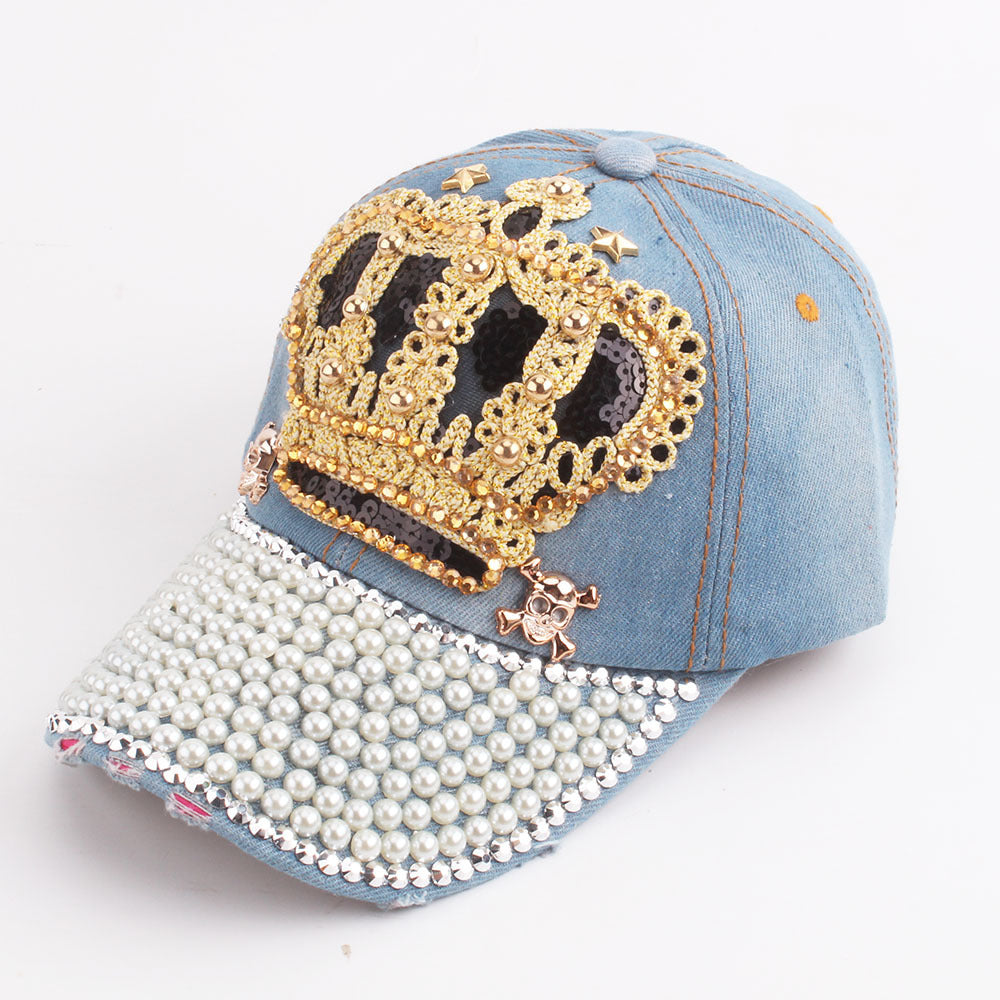 Wholesale Cotton Dot Drill Denim Baseball Cap