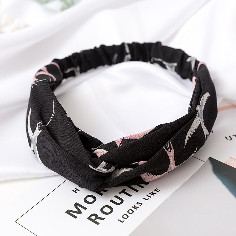 Wholesale Cross Check Fabric Headband