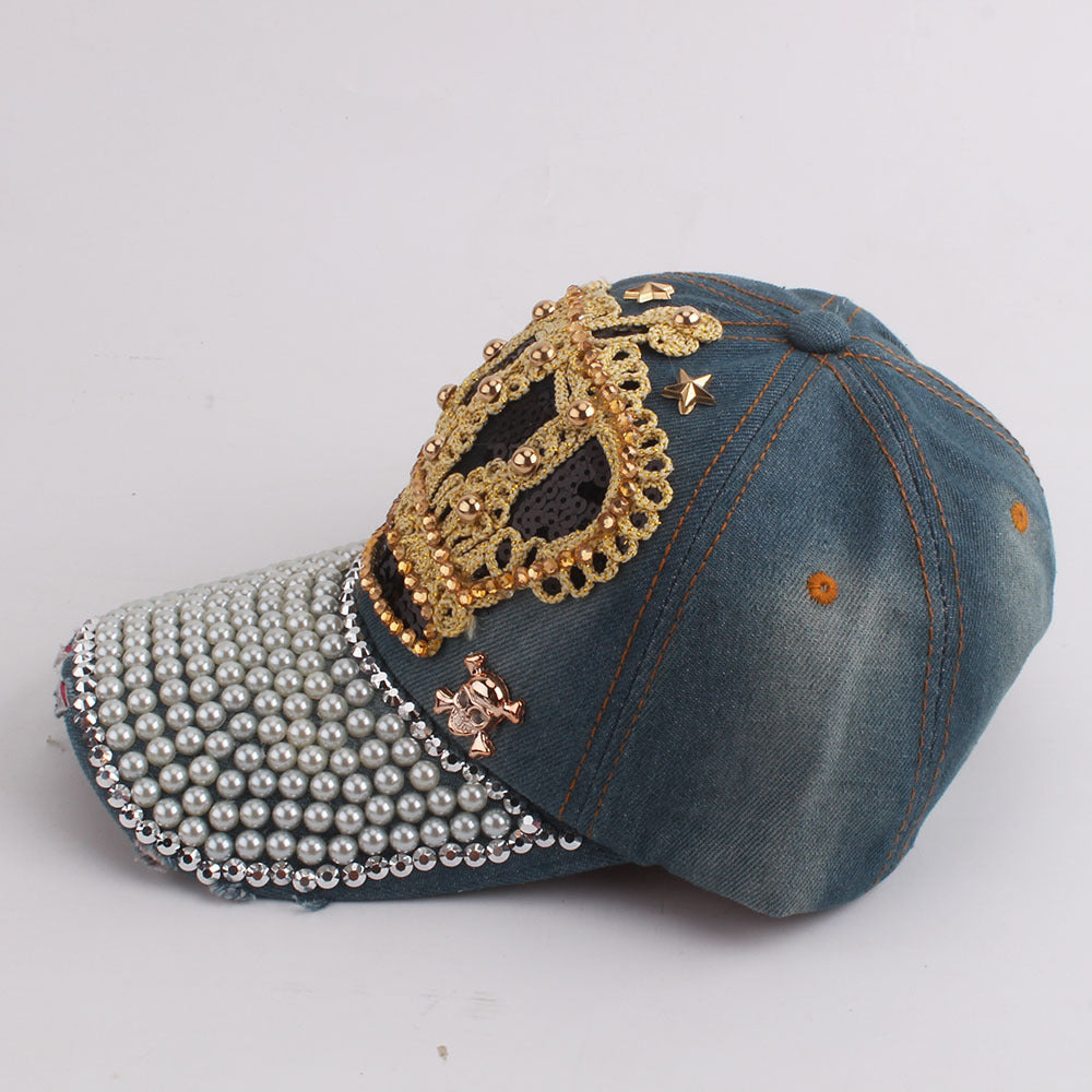 Wholesale Cotton Dot Drill Denim Baseball Cap
