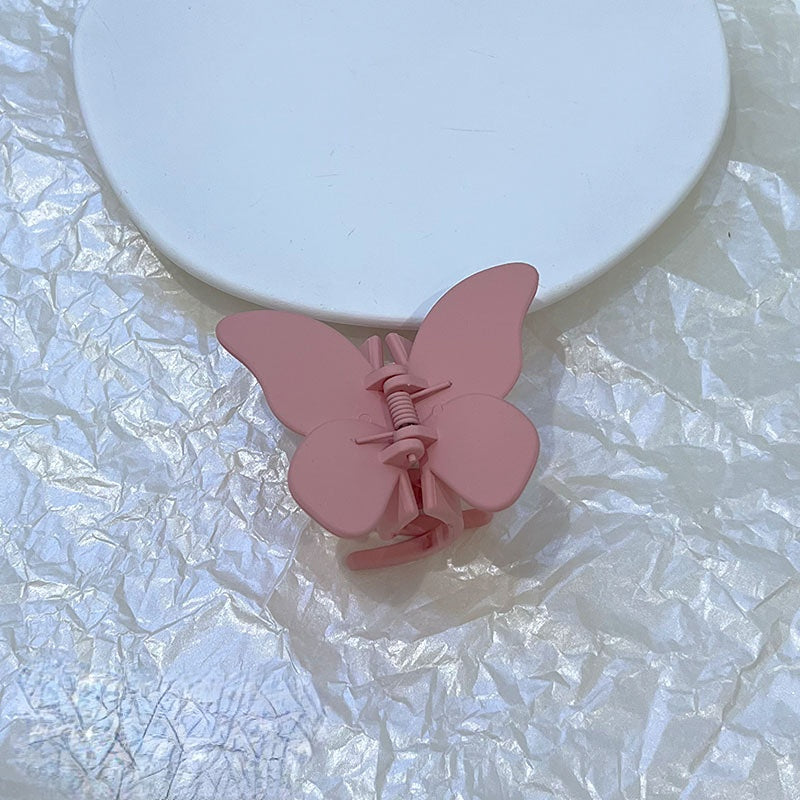 Wholesale Frosted Butterfly Acrylic Hair Clips