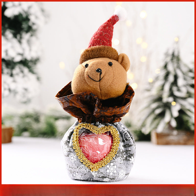 Wholesale Christmas Decorations Cartoon Fabric Tote Bags Gift Bags