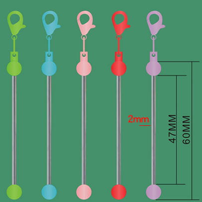 Wholesale Beadable Bar Mini Metal DIY Beadable Keychains