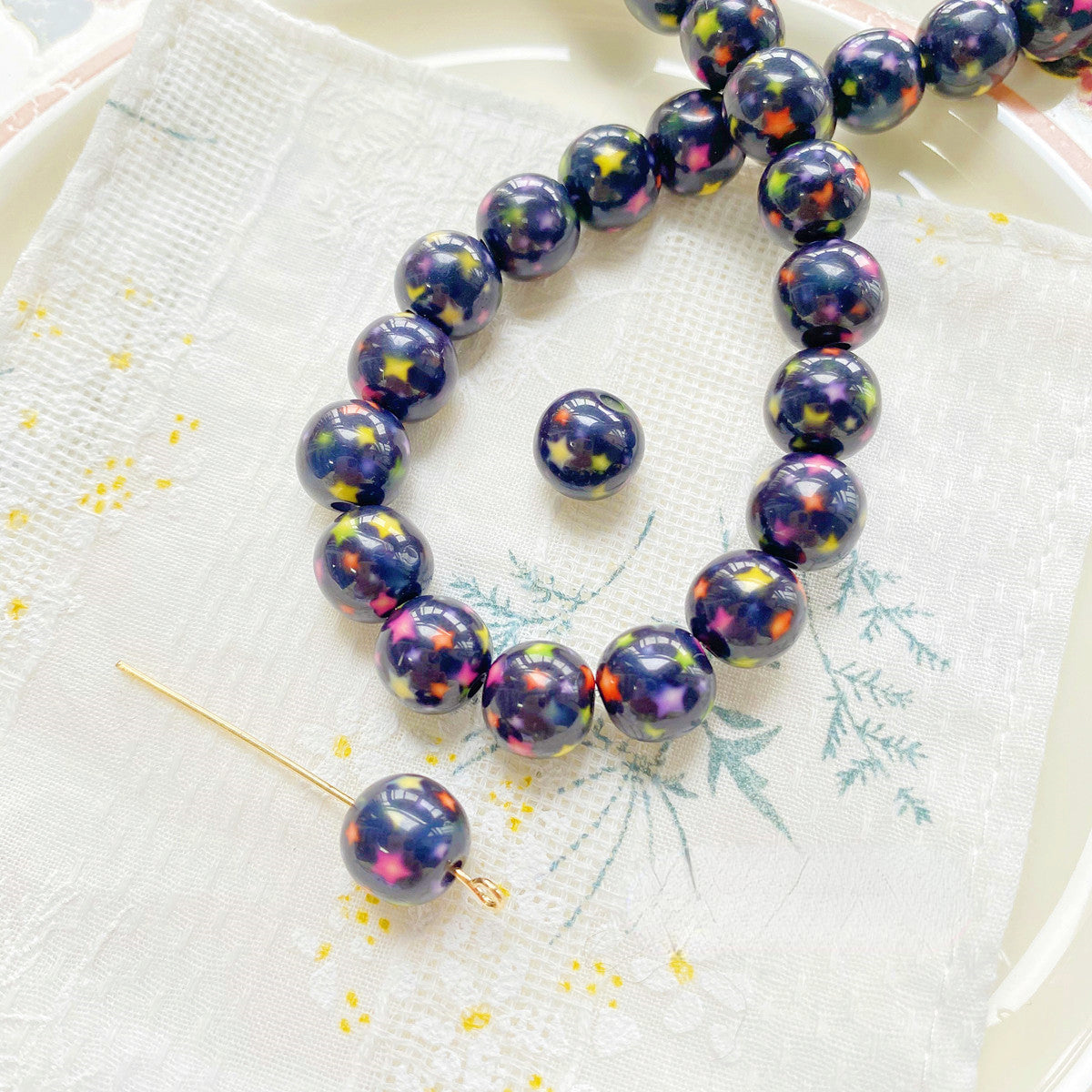 Wholesale 10mm Resin Printing Beads