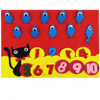 Venta al por mayor Juguete de tela de figura de rompecabezas para niños