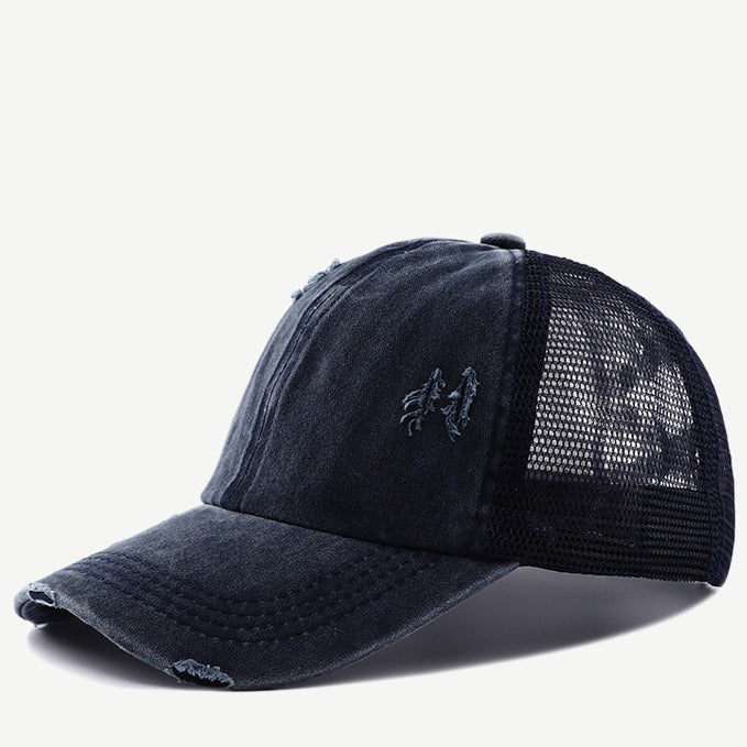 Wholesale Cotton Leopard Camouflage Ponytail Baseball Cap