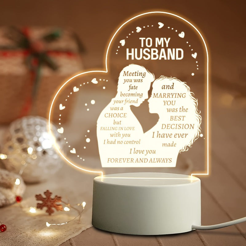 Wholesale Mother's Day Rechargeable Transparent Acrylic Gift Ornaments