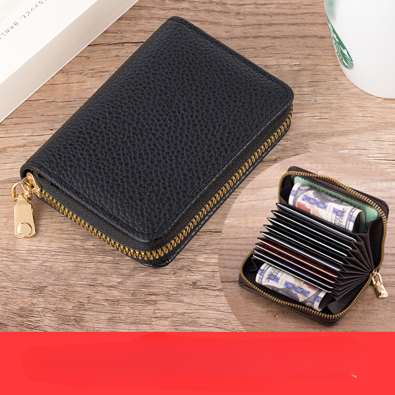 Wholesale PVC Lychee Pattern Organ Card Holder