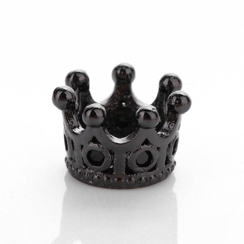 Venta al por mayor 10,8*7,2mm cuentas cobre microincrustaciones accesorios corona colgante DIY OLY-BDS-SanS002