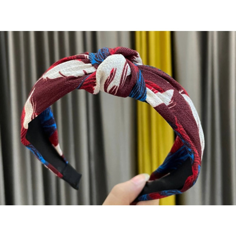 Wholesale Fabric Wide Edge Cross Knot Headband