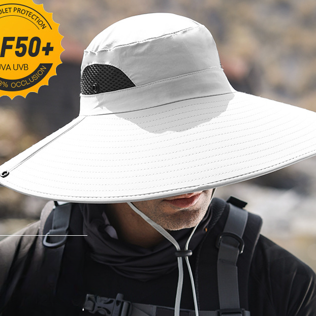 Wholesale polyester fiber UV protection bucket hat black camouflage
