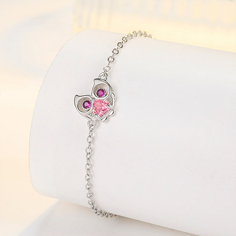 Venta al por mayor Pulsera Cobre Lindo Dulce Búho Pulsera OLY-BT-DSL005