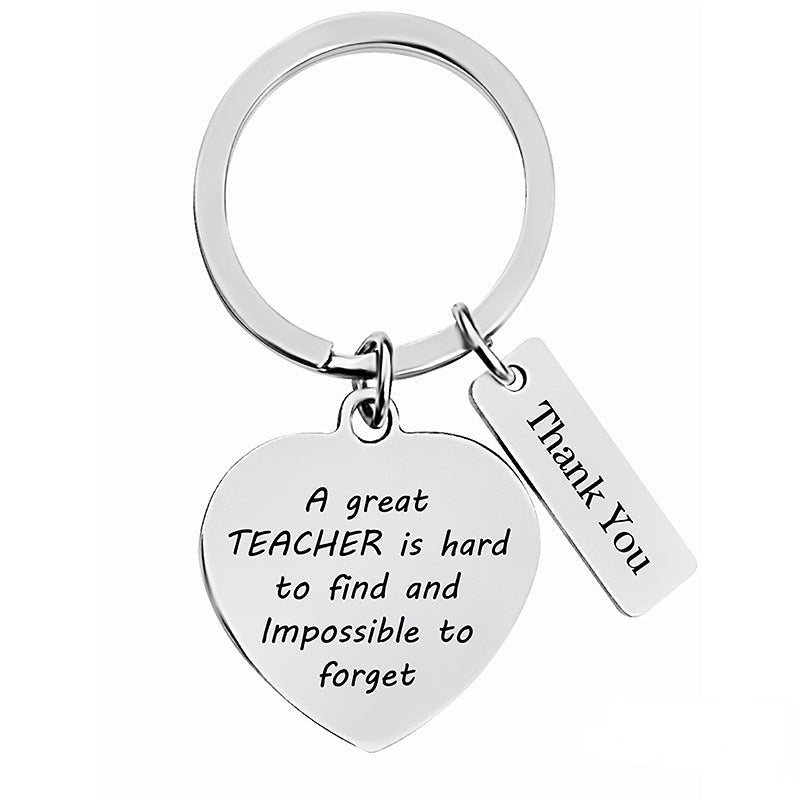 Wholesale Teacher's Day Metal Keychain Thanksgiving