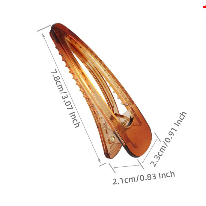 Wholesale Hollow Water Drop Plastic Hair Clips